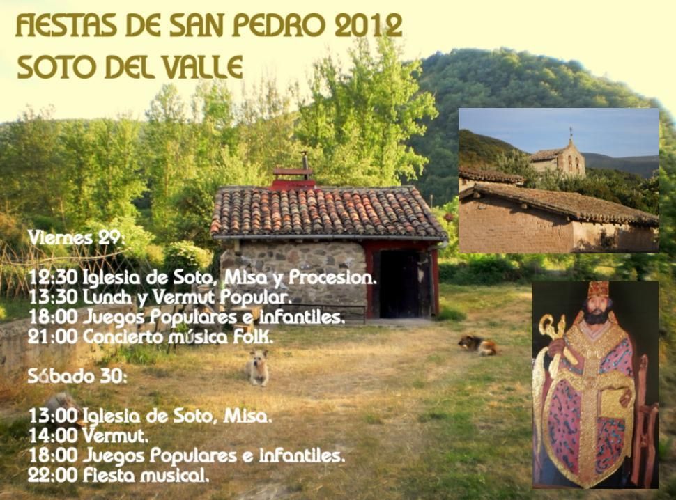 Fiestas de San Pedro, Soto del Valle (Santa cruz del valle Urbión)